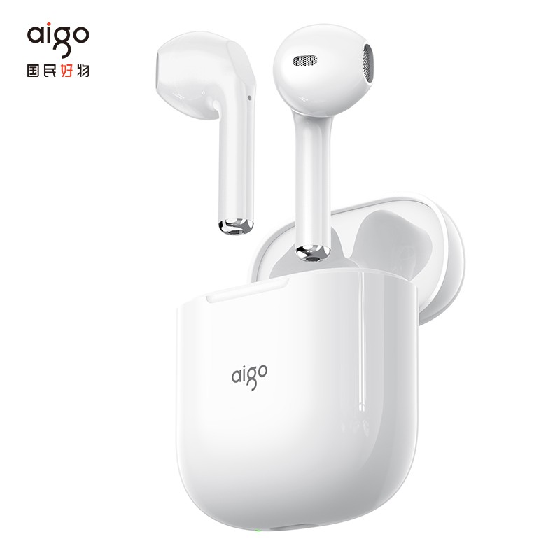 爱国者(aigo)T18真无线半入耳式蓝牙耳机降噪 蓝牙5.1 超长续航跑步运动耳机迷你触控