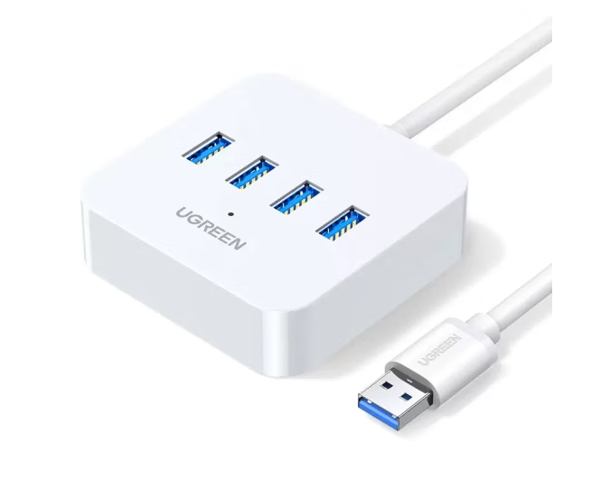 绿联 USB分线器 高速拓展4口3.0HUB集线器延长线0.2米/25438